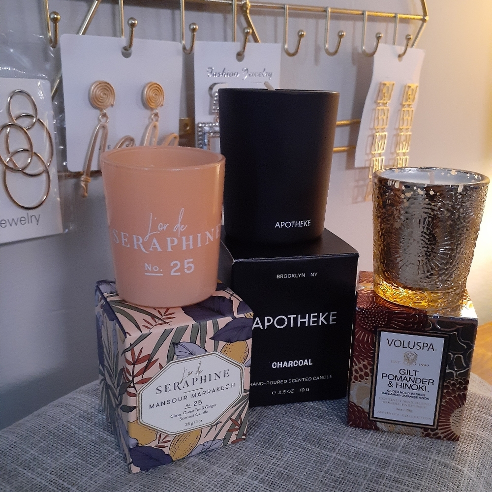 3 for 15 Hand-poured Scented Candles